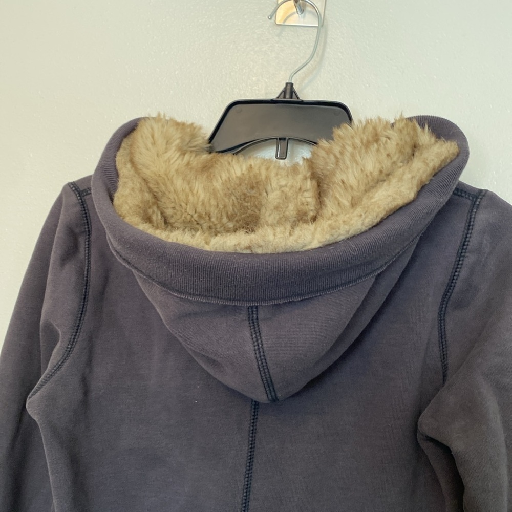 American Eagle mid button up pocket fir hood  sweatshirt jacket  size small - Picture 10 of 13